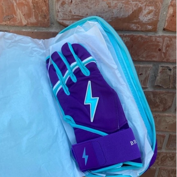 Bruce Bolt Batting Gloves | Large | Purple/blue | Creator Series - Picture 4 of 8